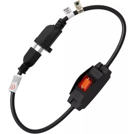 FIRMERST 1875W Outdoor Extension Cord with Waterproof Switch 2/3/6/10/15 Feet - 6 Feet