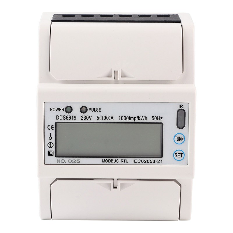 DDS6619-015 Single Phase Energy Meter 4P Multi Function LCD Display