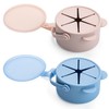 Silicone No Spill Snack Cups for Toddlers – Portable Baby
