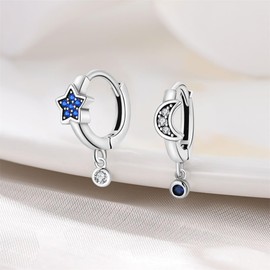 KUNSIR Silver Earrings for Women Earrings, 1 Pair of 925 Sterling Silver Drop Earrings Hypoallergenic for Women and Girls Best Gifts