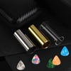 Guitar Slide, 4pcs Augshy Medium Guitar Slides(1 Stainless Steel, 1