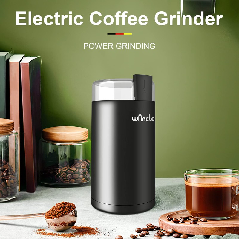 Wancle Electric Coffee Grinder, Spice Grinder, One Touch Coffee Mill