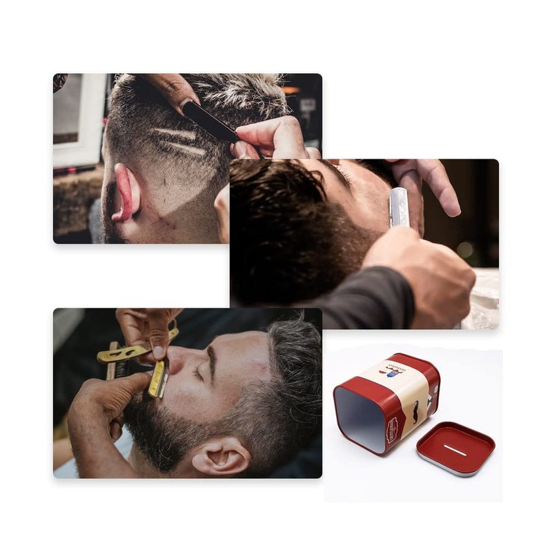 DHinkyoung Razor Blade Bank, Gentleman Style Shaver Disposal Case with