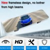 (Newest Version) SkycropHD Frameless Rear View Mirror Interior Panoramic Wide