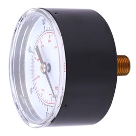 Stainless Steel Pressure Gauge 50mm Dial 1/8 BSPT Rear Mount for Air Water Oil Gas (0-100PSI 0-7BAR) Pressure Gauge