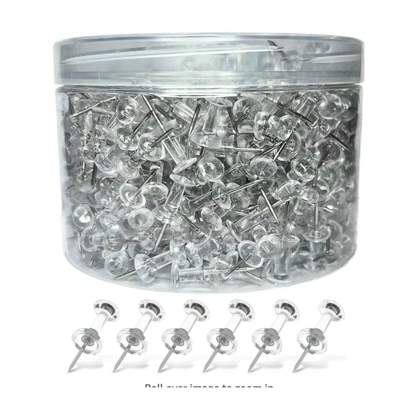 Clear Push Pins (Clear, 520)