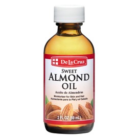 De La Cruz Sweet Almond Oil, No Preservatives Or Artificial Colors, Expeller-Pressed, Non-GMO 2 FL. oz.                                               