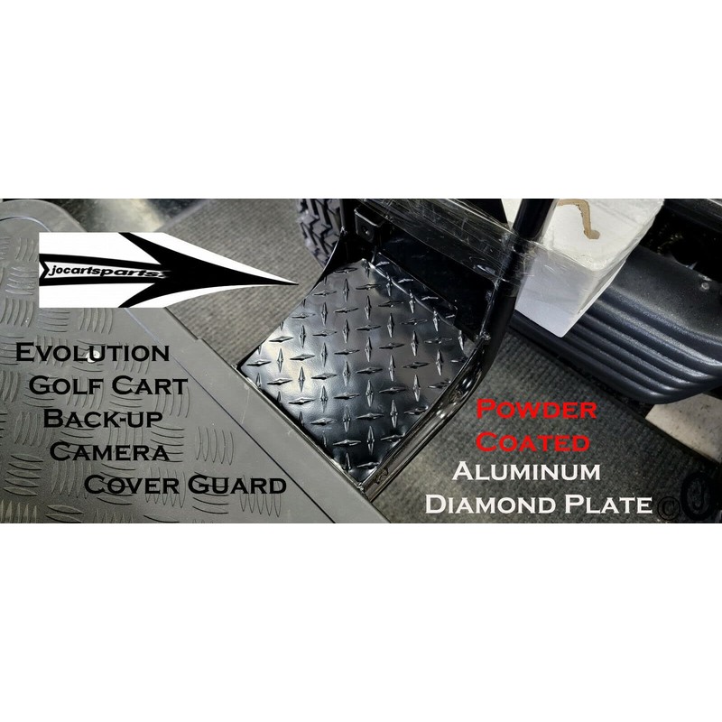 Fits Evolution Golf Cart Back-up Camera Cover in Powder Coated