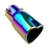 OtpOutopa Car Exhaust Tip 2.5 inch Inlet, Universal Heart Shaped