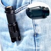 XYSRZ 4 Pack One Mode Green Light Flashlight with Clip