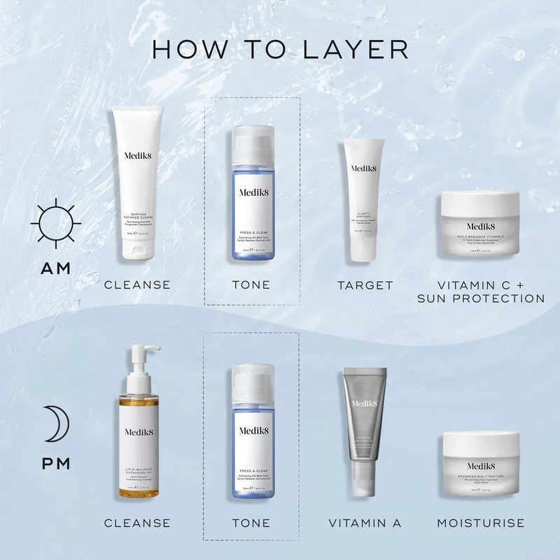 Medik8 Press & Clear Exfoliating BHA Tonic 150ml