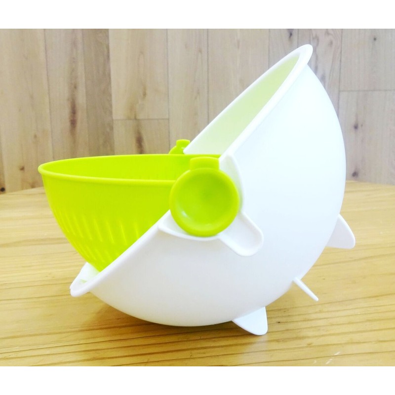 Kokubo KK-306 Colander, Red, Approx. 8.6 x 8.5 x 4.6