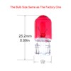 cciyu 10 pcs T10 W5W Red Halogen Light Bulb 168