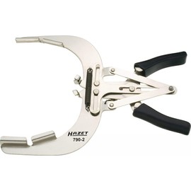 HAZET 790-1 220 mm Piston Ring Pliers - Bright Nickel-Plated