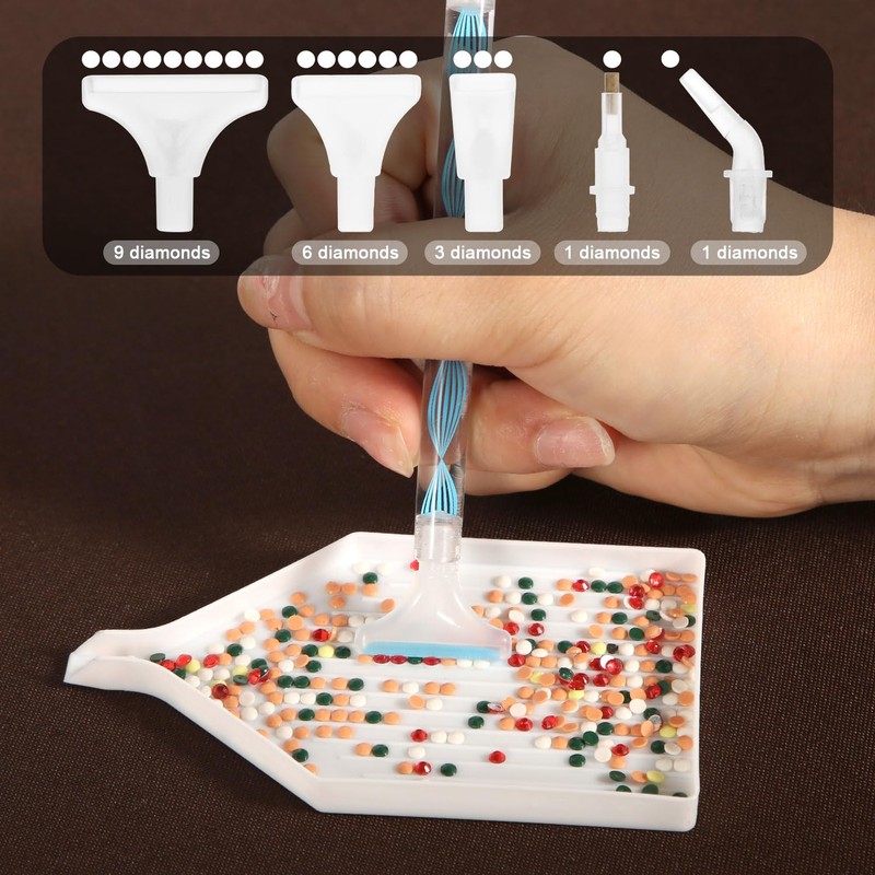 26pcs Diamond Point Drill Pen, Refillable Wax Pens Dotz Painting