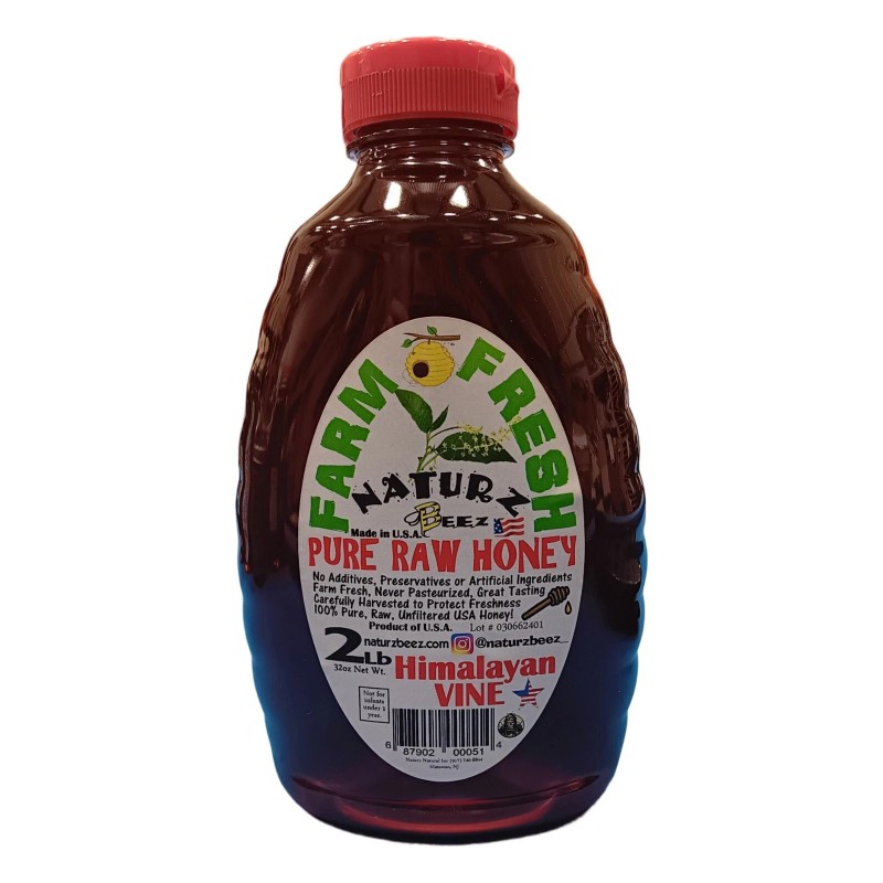 Naturz BEEZ RAW HONEY Himalayan Vine 32oz 907g 2Lb Made