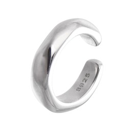 SEIYA INTERNATIONAL Men's Ear Cuff, Single Earring, Silver 925, Silver