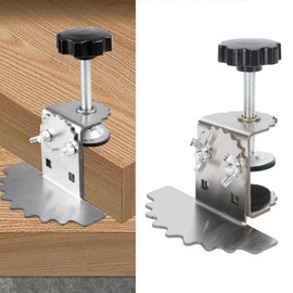 Cabinet Drawer Installation Clamps, 4Pcs Cabinet Door Installation Positioner, Stainless Steel Door Mounting Jig, Adjustable Cabinet Hardware Jig, Up to 1.3 Inch