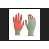 Digz Women's Stretch Knit Garden Gloves with Polyurethane Coating, Green/Pink,