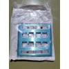 CommScope New CommScope Double Gang 8 Port Stainless Steel Faceplate