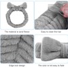 Aomig Spa Bowknot Headband Women's Elastic Face Wrist Wash Band,