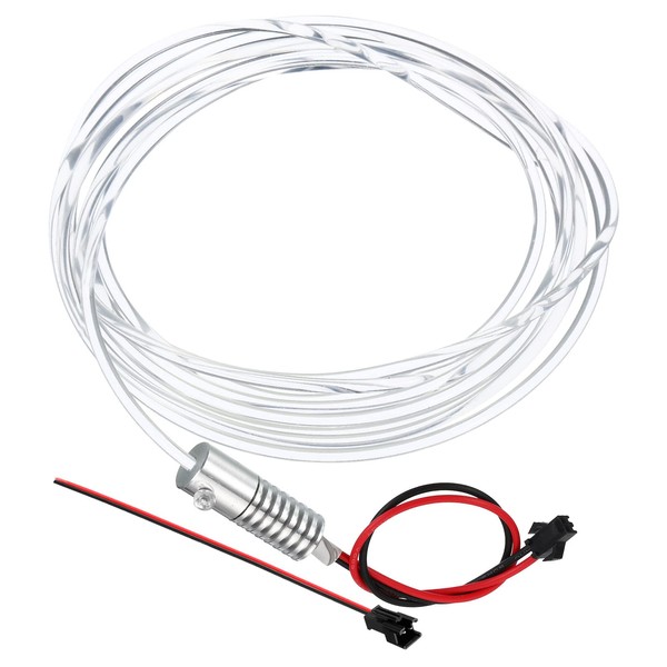 PATIKIL 3mm 3.0m PMMA Side Glow Fiber Optic Cable Kit,