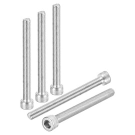 DTGN M6-1x65 Socket Head Cap Screws Bolts - 20Pack - Good for Road Bicycle, Mountain Bike, Auto, Motorcycle - 304 Stainless Steel Hex Head Metric Screws - Silver