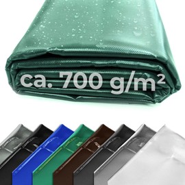 Lorry Tarpaulin, 700 g, Sold by the Metre, PVC Tarpaulin, Tarpaulin, High-Quality, Painted on Both Sides, Easy to Clean, 100% Waterproof, High UV Resistance, High Tensile Strength