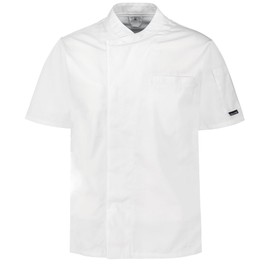 PALLTEX KOTO SS 100% Cotton Chef's Jacket, Unisex Chef's Jacket, Women's Chef's Jacket, Men's Chef's Clothing, Professional Chef Uniform, Short Sleeve, White, S