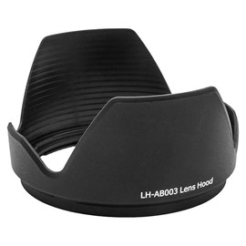 vhbw Lens Hood Compatible with Tamron B003 18-270mm f/3.5-6.3 Di II VC LD Lens Black, Plastic, Tulip-Shaped, 9.6 cm