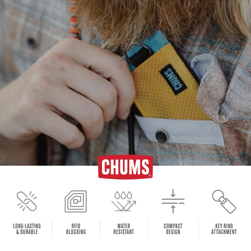 Chums Surfshorts Wallet - Lightweight Slim Wallet with RFID Blocking