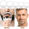 LATRAT Goatee Shaving Stencils, Transparent Beard Shaper, Styling Stencil, for