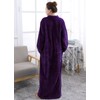 Hellomamma Womens Robes Warm Plush Winter Robe, Zip up Long