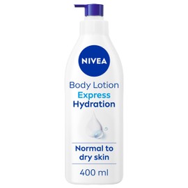 NIVEA NIVEA Express Hydration Body Lotion (400ml), Fast Absorbing 72H Hydration NIVEA Moisturiser for Dry Skin Made with Deep Moisture Serum and Sea Minerals, Smooth Skin NIVEA Body Lotion