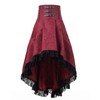 FCCAM Steampunk Women's Knee-Length Gothic Skirt Goth Skirt Festival Skirt