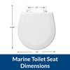 BEMIS TC50TTA MARINE Toilet Seat, Small Toilet Seat Made for