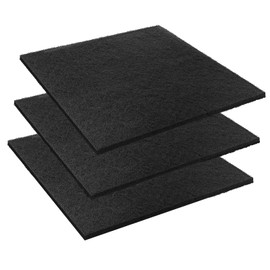 3 Pcs Square No Splatter Pad Oil 15 Inches Square Splash Pad Fits Most Oil Drains Anti Splash Oil Change Mat for Mechanics and Automotive Techs, Black