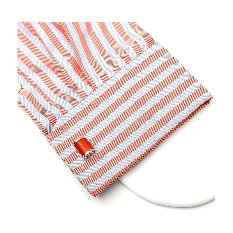 40th Anniversary Ruby Wedding Gift Husband | Cufflinks Gold Edge