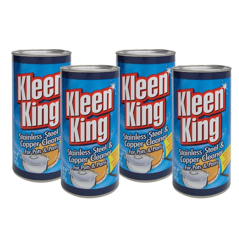 Kleen King 4 Pk, Stailess Steel & Copper Cleaner for
