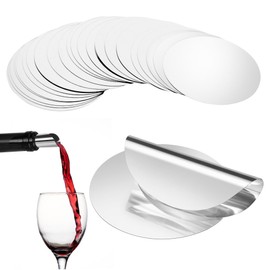 Pack of 50 Wine Pourers, Wine Pouring Aid, Reusable Pourers for Dad Gifts, Wine Bottles, Birthday, Wedding, Party Accessories