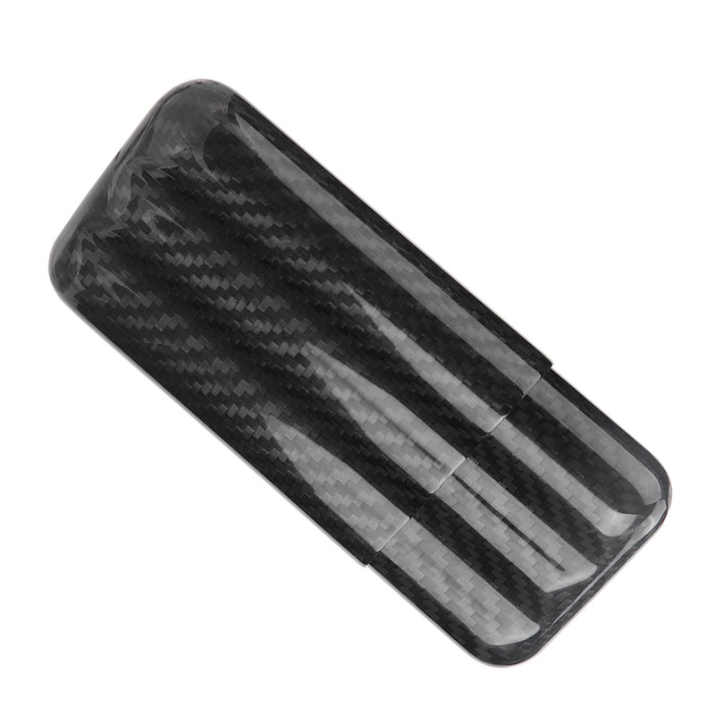 Carbon Fiber Cigar Case Humidors 3 Tubes Cigar Holder Storage