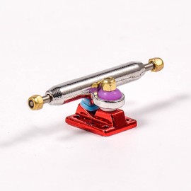 RACOFSB Fingerboard Trucks with Upgraded Urethane Bushings and Pivot Cup,34mm 32mm Width,Normal Kingpin (Red, 32mm)