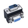 DTECH 90 Degree VGA Right Angle Adapter 15 Pin Male