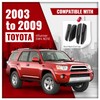 ECOTRIC 4Pcs Roof Rack Rail End Cover Shell Cap Compatible