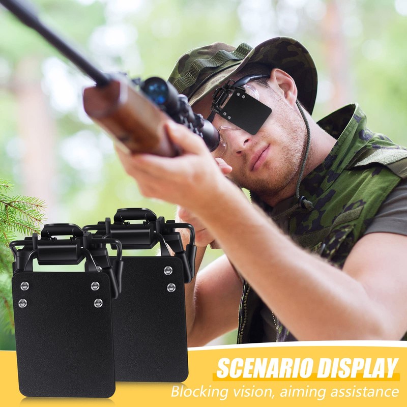 Hungdao 2 Packs International Standard Shooting Glasses Patch Shooting Patches