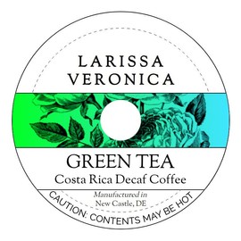 Green Tea Costa Rica Decaf Coffee (Single Serve K-Cup Pods) (Gourmet, Naturally Flavored, Whole Coffee Beans) (12 pods, ZIN: 572960)