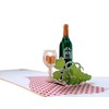 iGifts And Cards Golden Vintage Wine 3D Pop Up Greeting