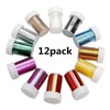 Bkrdty Glitter Shakers 12 packs Arts & Crafts GlitterMulti-Coloured Sparkling