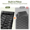 KASBAH Camping Sleeping Pad with Built-in Pillow,Extra Thick 6" Inflatable