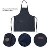 Denim Apron Baker Kitchen Restaurant Coffee Work Uniform with Front